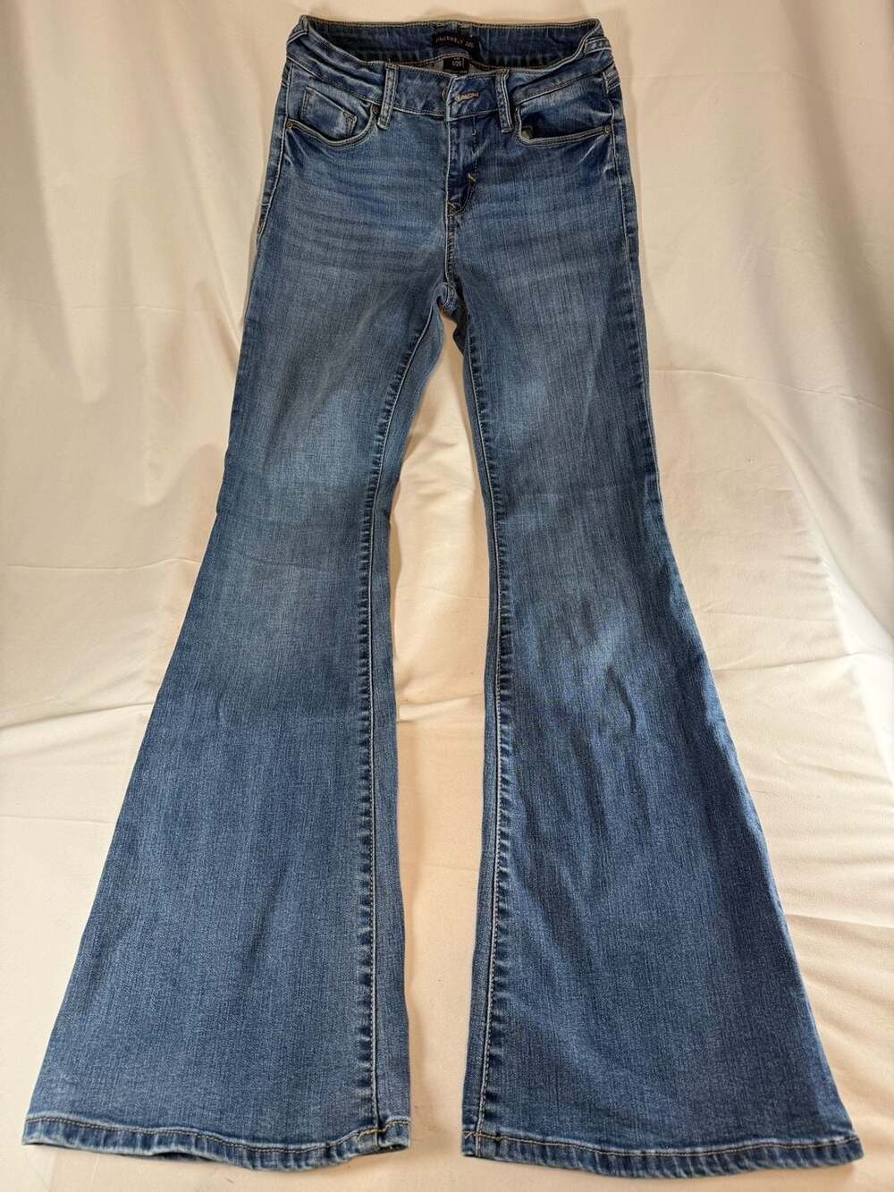 Flare Y2K 70s Fall Sincerely Jules Blue Flare Stretch Denim Jeans Size 1/25